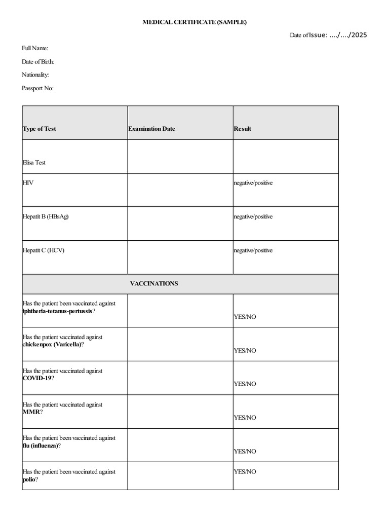 HealtReport Sample | PDF