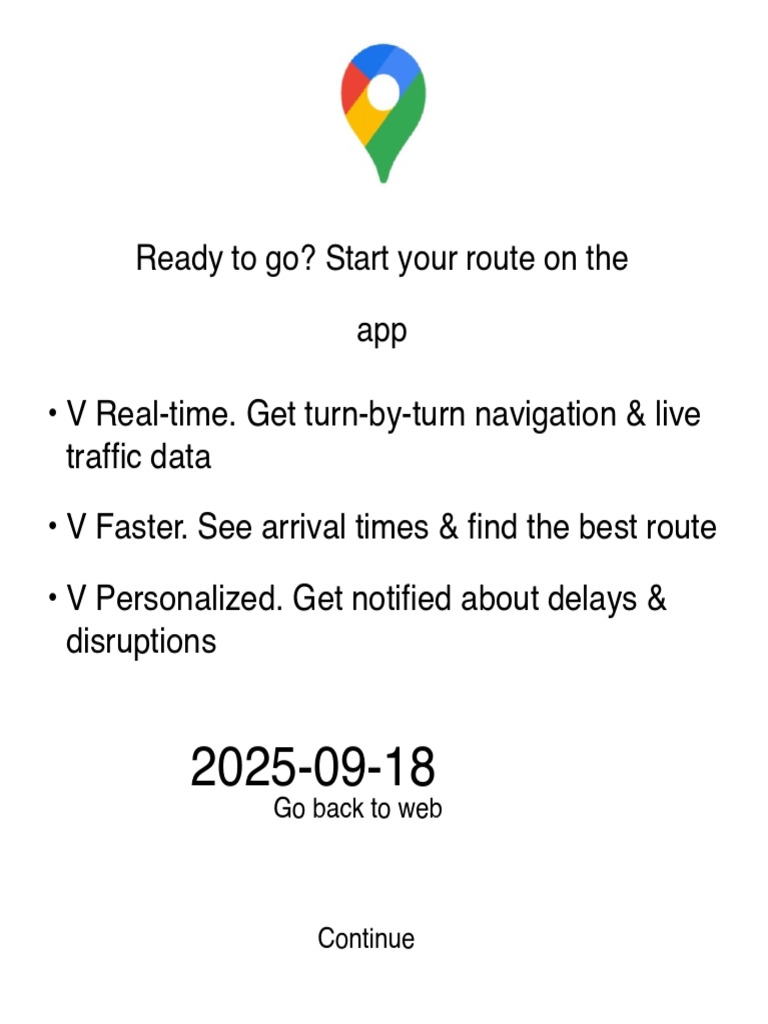 Real-Time Navigation App Features | PDF