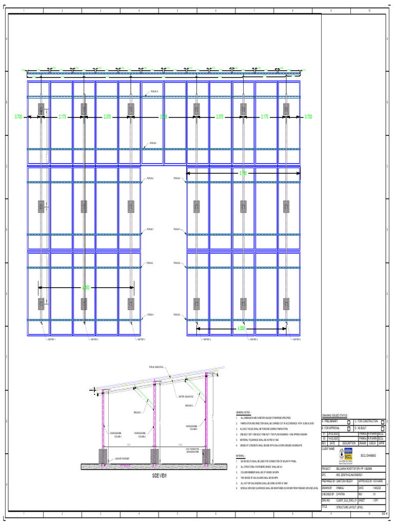 Structural Layout for Solar PV Project | PDF | Renewable Energy | Solar ...