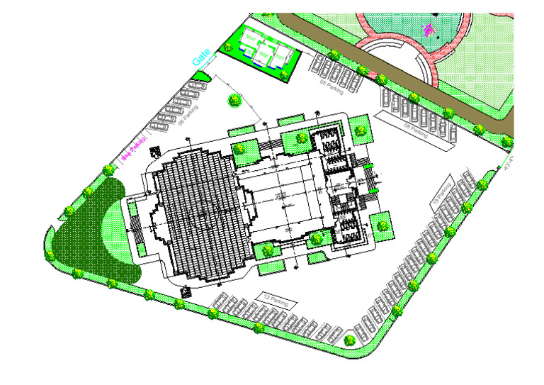 Podium Layout for Masjid Design | PDF