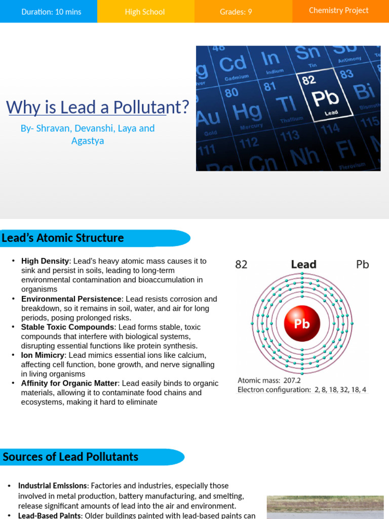 Understanding Lead Pollution Effects | PDF | Lead | Soil