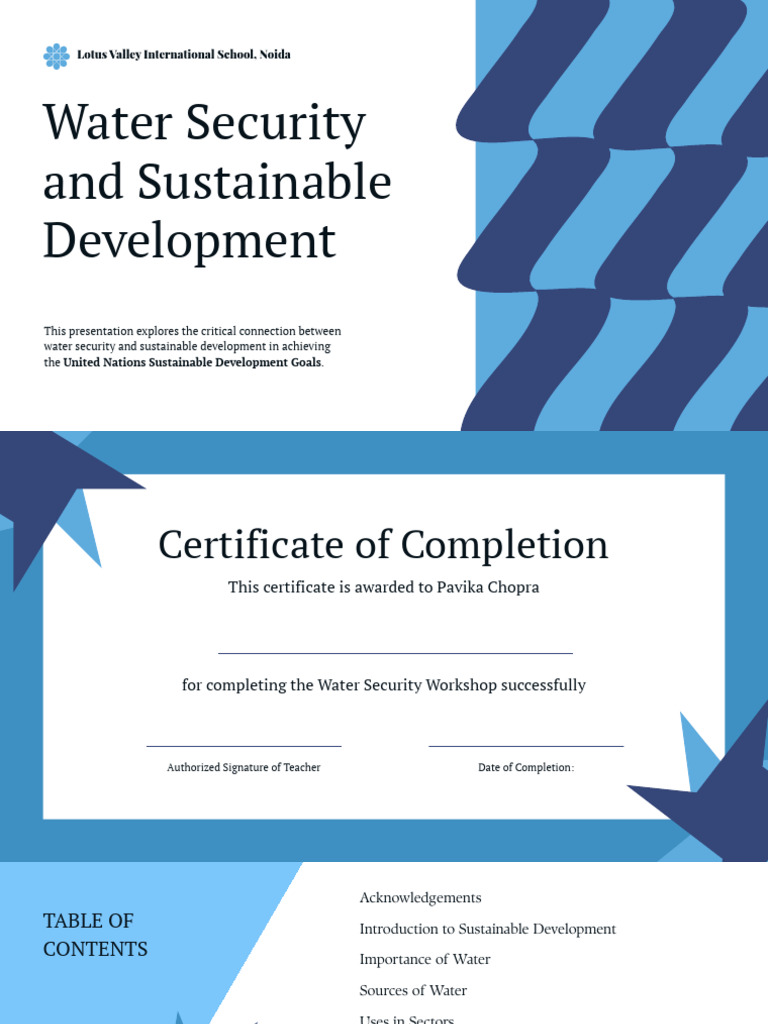 Water Security and Sustainable Development | PDF | Sustainability ...