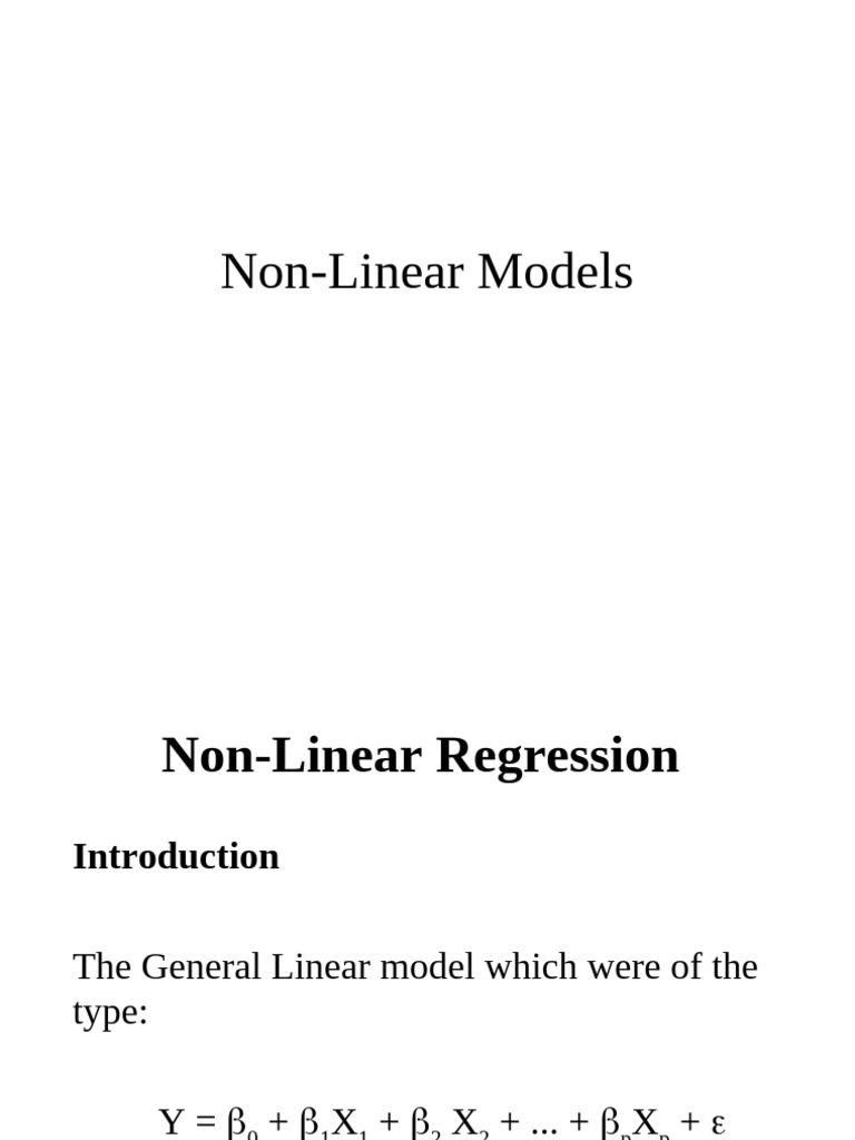 Chapter3 Non Linear Model | PDF | Least Squares | Estimator
