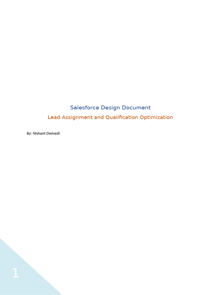 Salesforce Lead Optimization Strategy | PDF | Performance Indicator ...