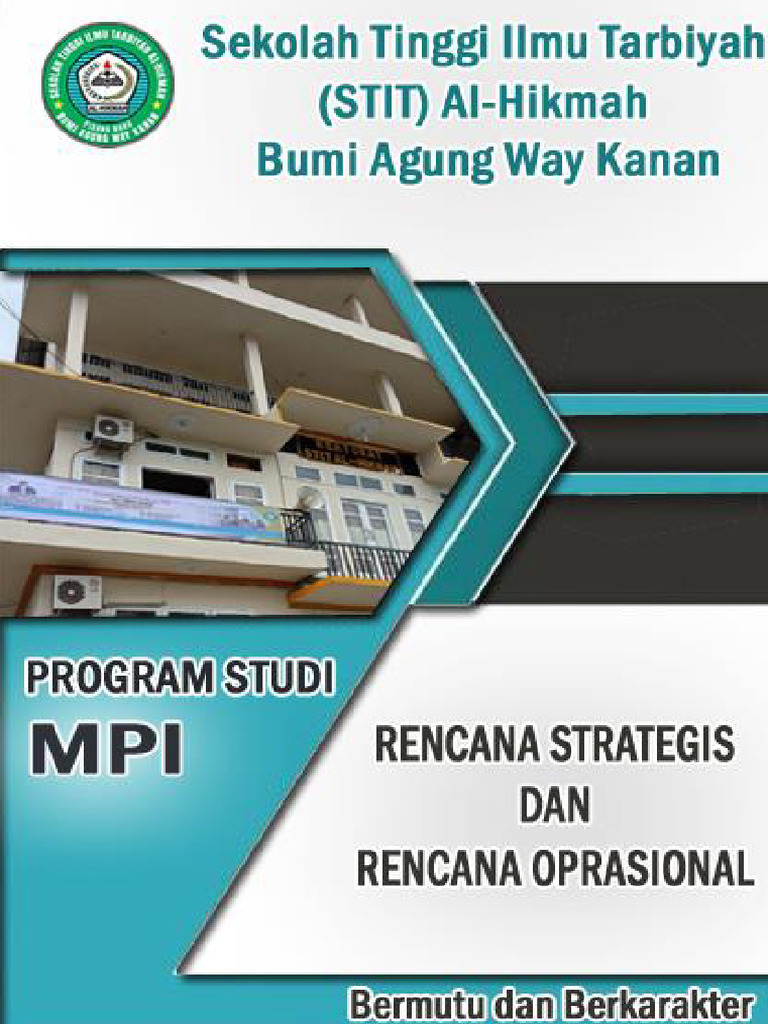 Renstra dan Renop Prodi MPI STIT Al-Hikmah | PDF
