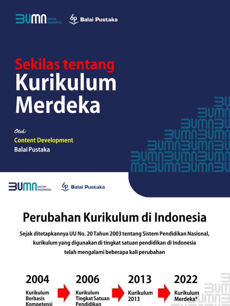 Sekilas Tentang Kurikulum Merdeka | PDF