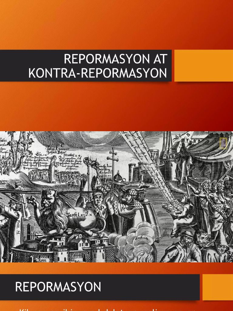Repormasyon at Kontra Repormasyon | PDF