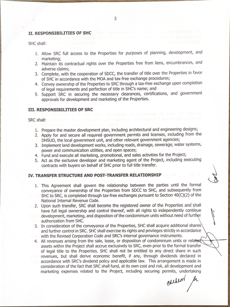 II. Responsibilities of SHC | PDF