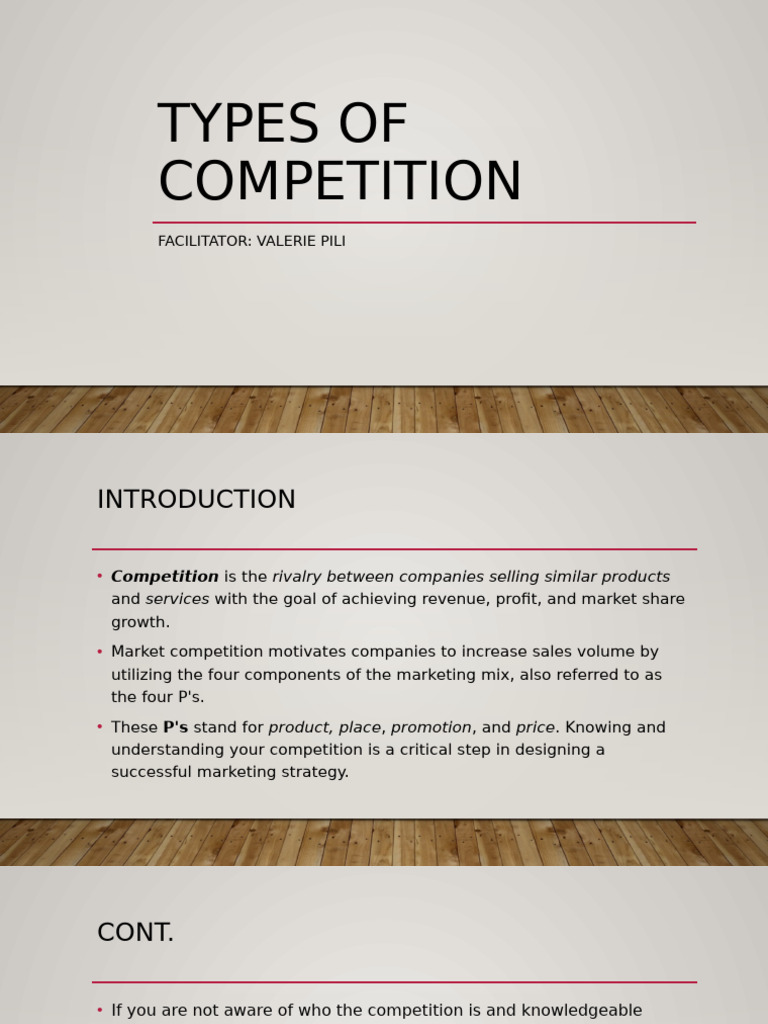 Types of Competition | PDF | Monopoly | Oligopoly