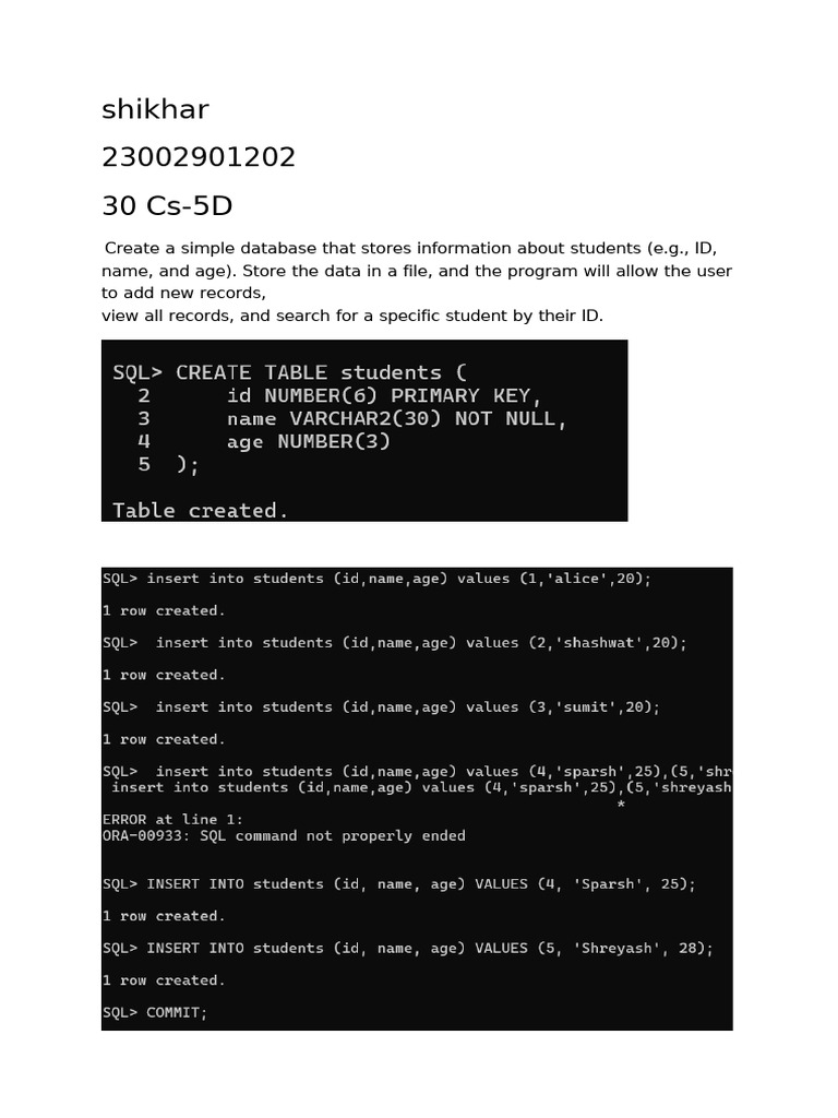 Shikhar 230 Lab1 Cs 5d | PDF