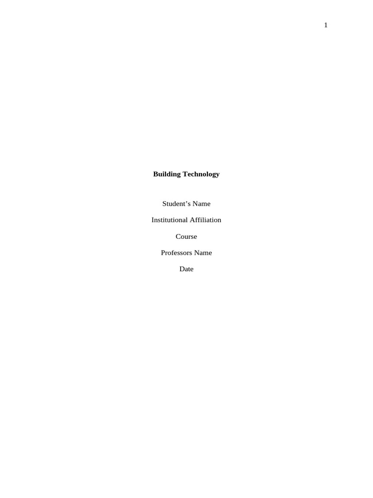 BUIDING TECHNOLOGY - Edited | PDF | Basement | Foundation (Engineering)