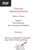 Ch09 Survey Research Basic Communication Method