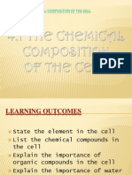 Chapter 4: Chemical Composition of The Cell