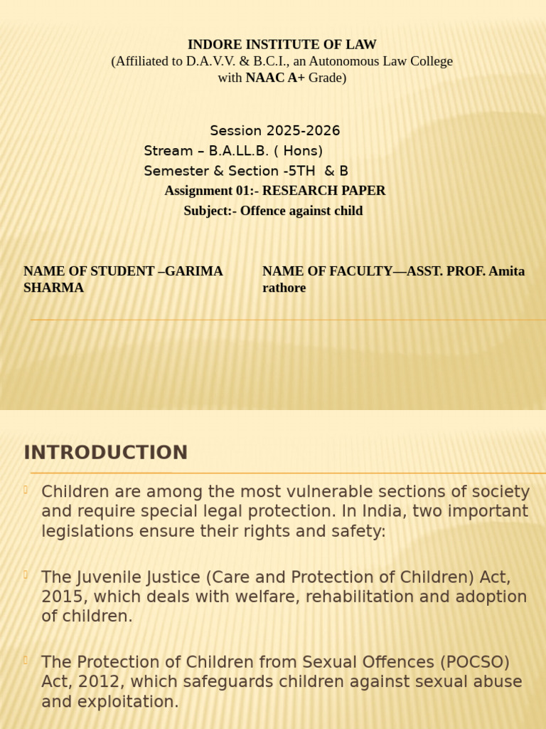 Presentation1 OAC | PDF | Punishments | Crimes
