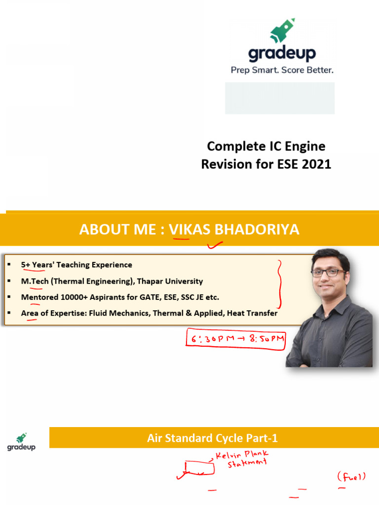 IC Engine Revision Part-1 | PDF | Internal Combustion Engine | Engines