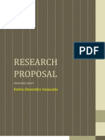 Research Proposal: Kosha Devendra Vasavada