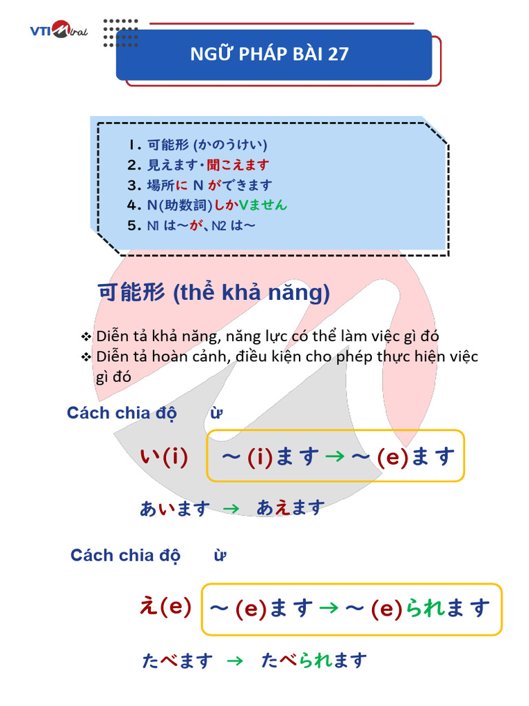 T NG H P NG Pháp Bài 27 | PDF