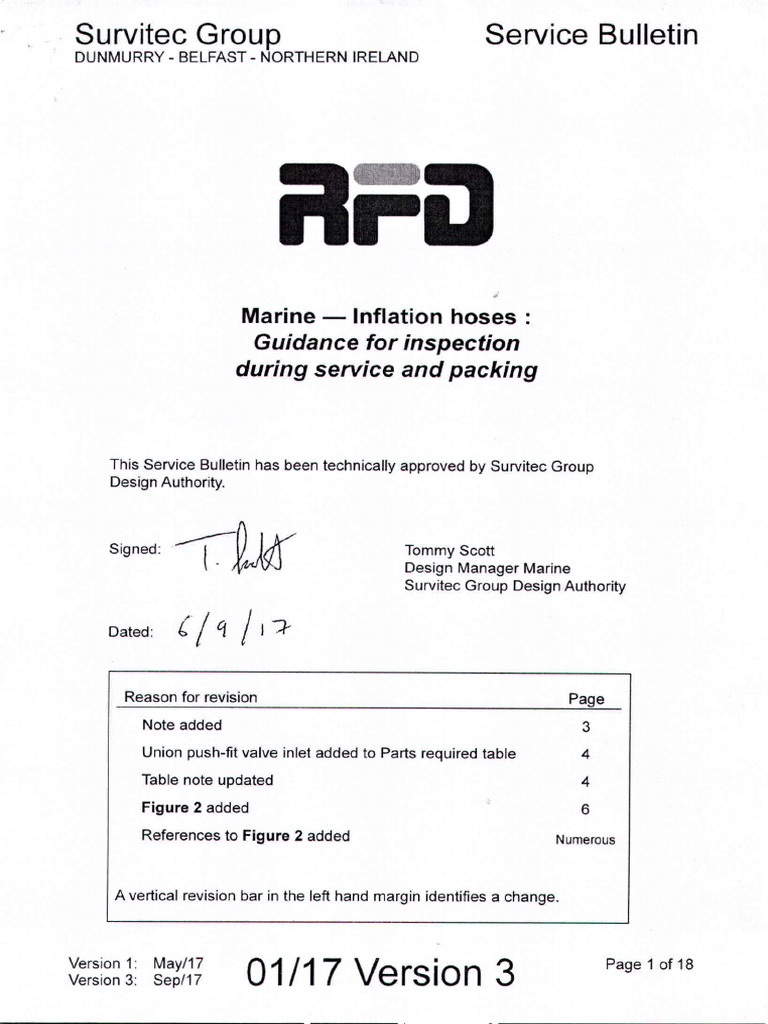RFD - MARINE - Inflation Hoses | PDF | Electrical Connector