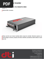 DTI HV550 850 R4 UserManual V1.1 | PDF | Alternating Current | Power ...