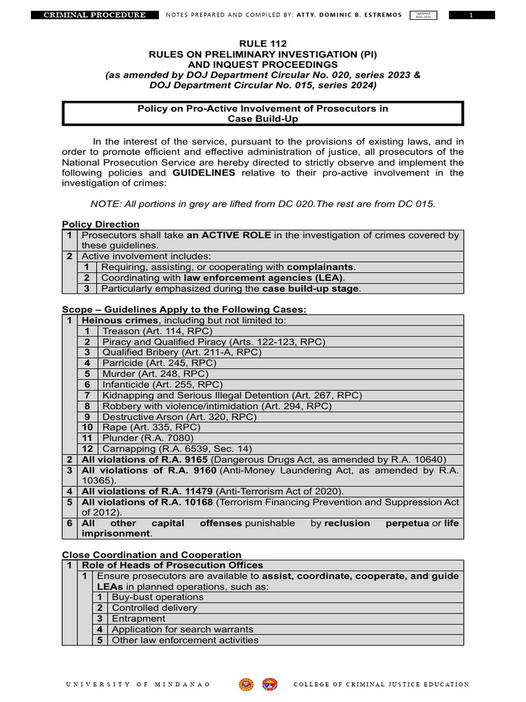 Guidelines for Prosecutors in Criminal Cases | PDF | Prosecutor | Affidavit