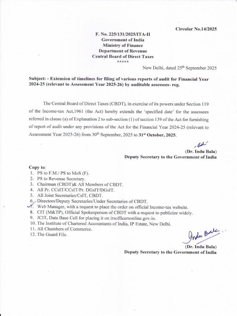 Circular No 14 2025 | PDF