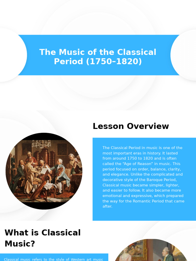 The Music of The Classical Period (1750-1820) - 20250901 - 195553 ...