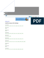 Gold Prices in 2011