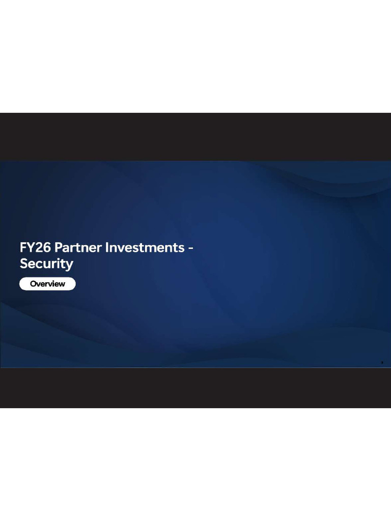 FY26 Security | PDF