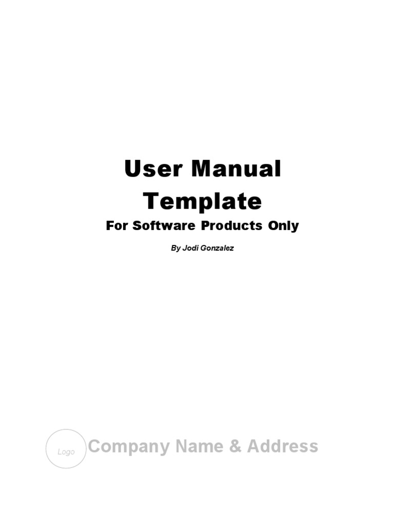 User Manual Template | PDF | File Format | Installation (Computer Programs)