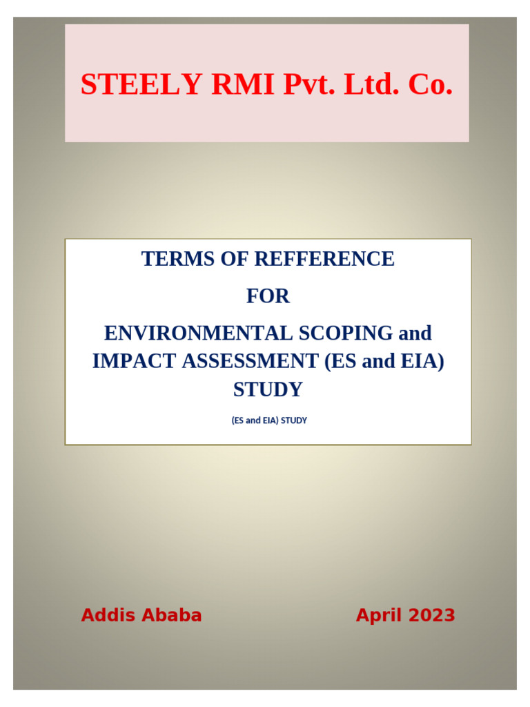 EIA Study Terms for Kaolin Plant Project | PDF | Environmental Impact ...