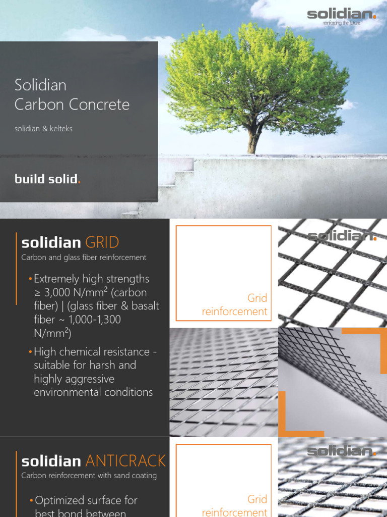 Carbon Fiber Reinforcement Solutions | PDF | Concrete | Fibers