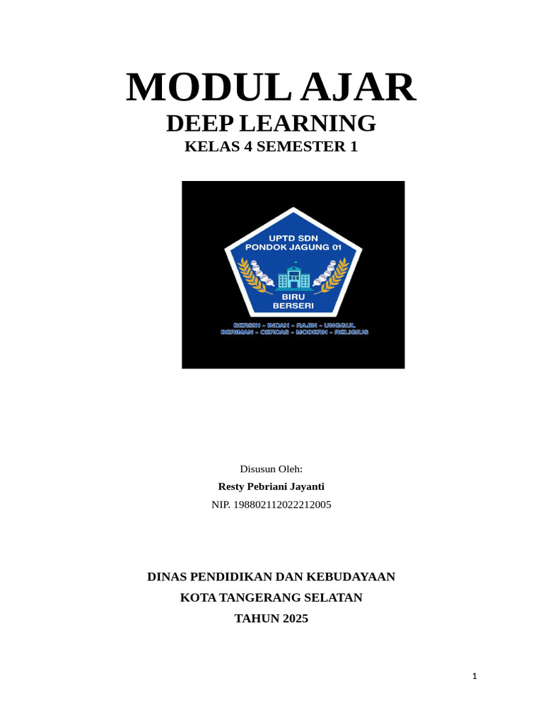 Modul Ajar Deep Learning Kelas 4 SD | PDF