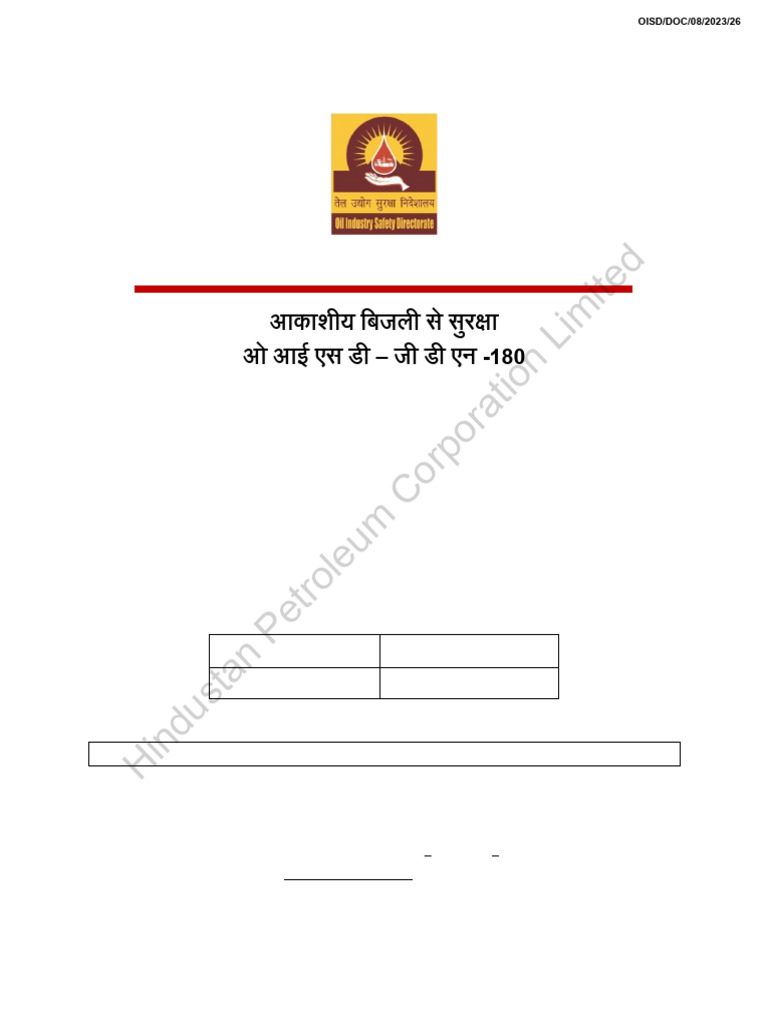 Oisd GDN 180 | PDF | Lightning | Electromagnetism
