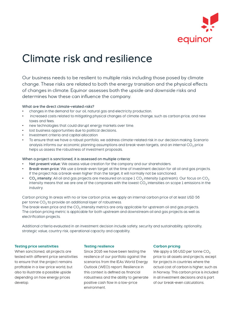 Climate Risk Resilience 21 | PDF | Risk | Climate Change