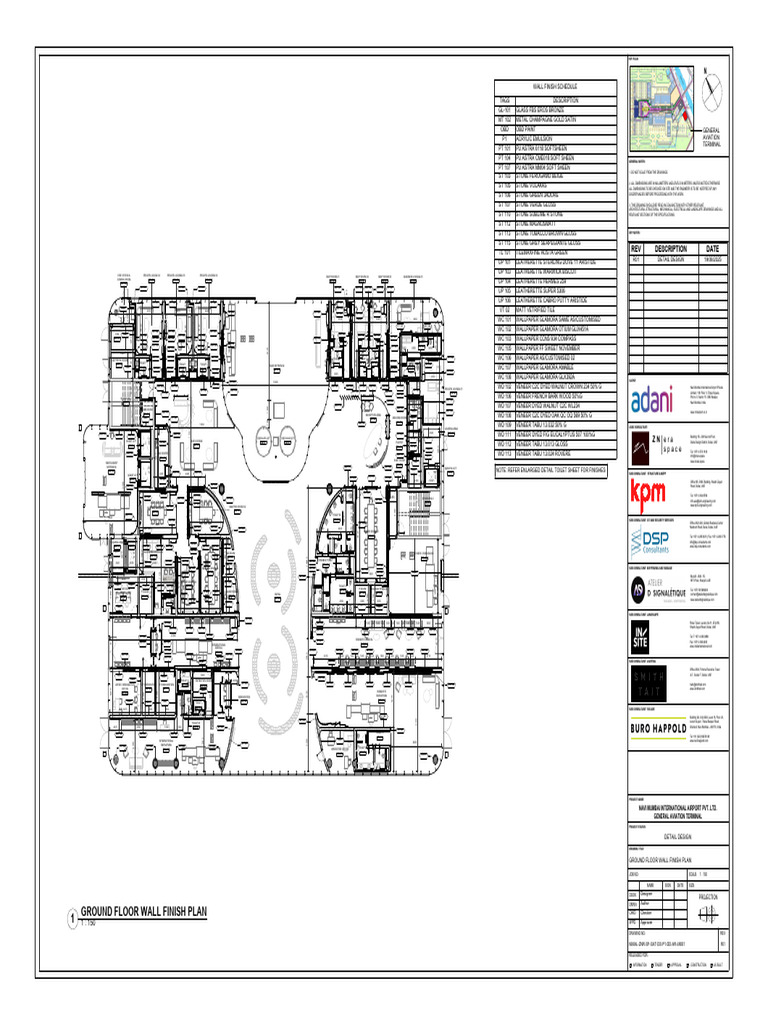 Ground Floor Wall Finish Plan | PDF