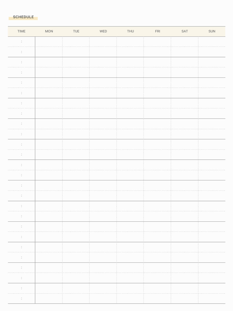 Schedule | PDF