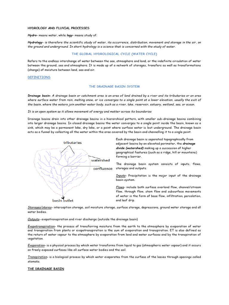 Understanding Hydrology and Drainage Systems | PDF | Groundwater ...
