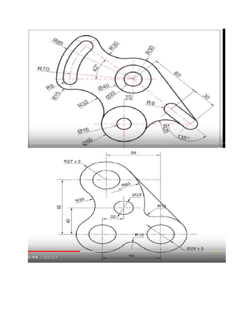 Cad Practical Practice Exercises | PDF