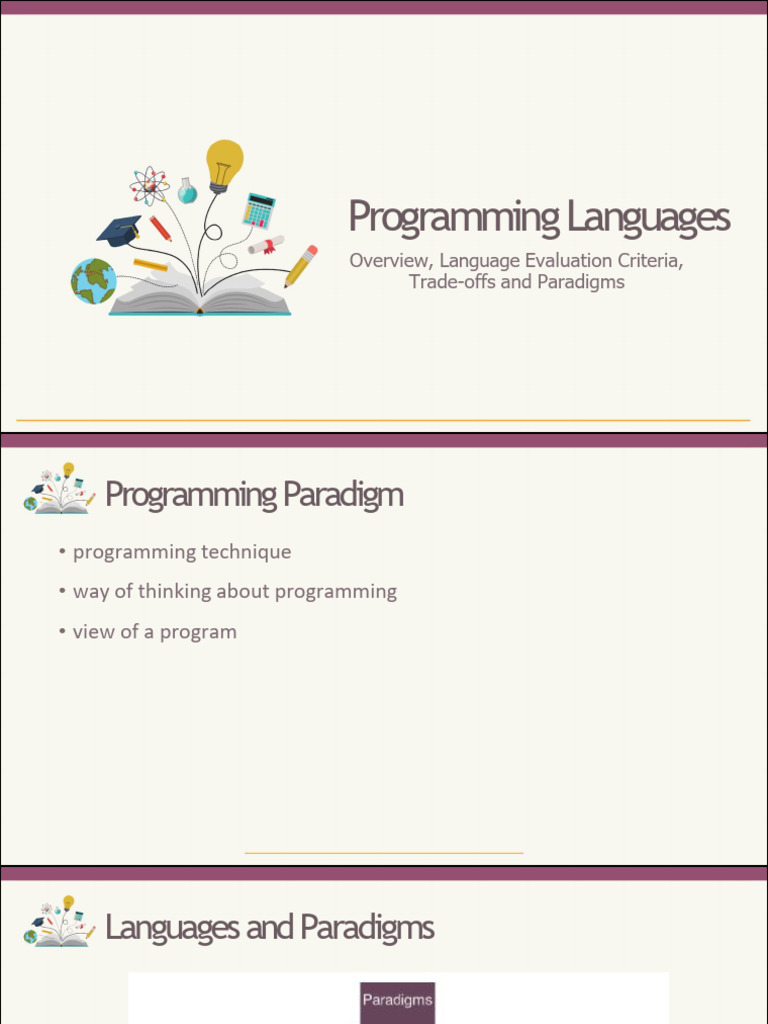 Programming Paradigms and Implementation Methods | PDF | Programming ...