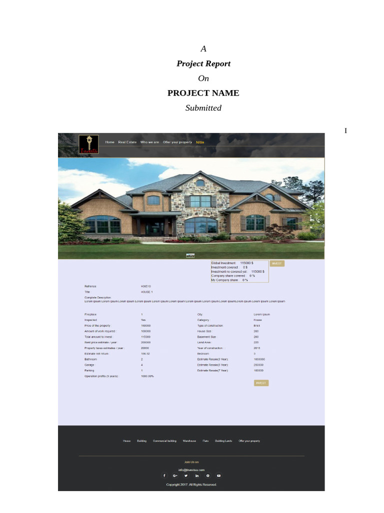 Bca Project Front Pages | PDF