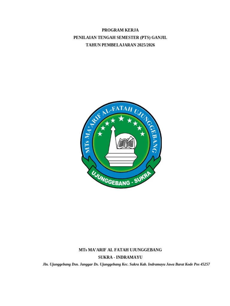 Program Kerja Pts 2025 | PDF