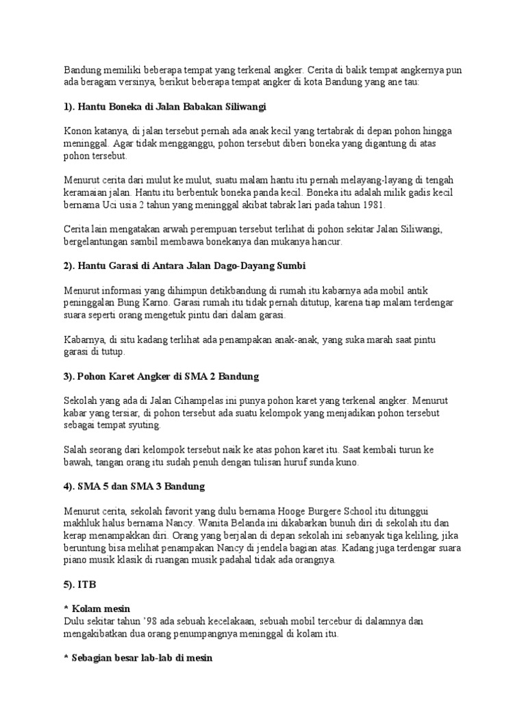 55+ Cerita Hantu Di Jalan Siliwangi Bandung Gratis Terbaik