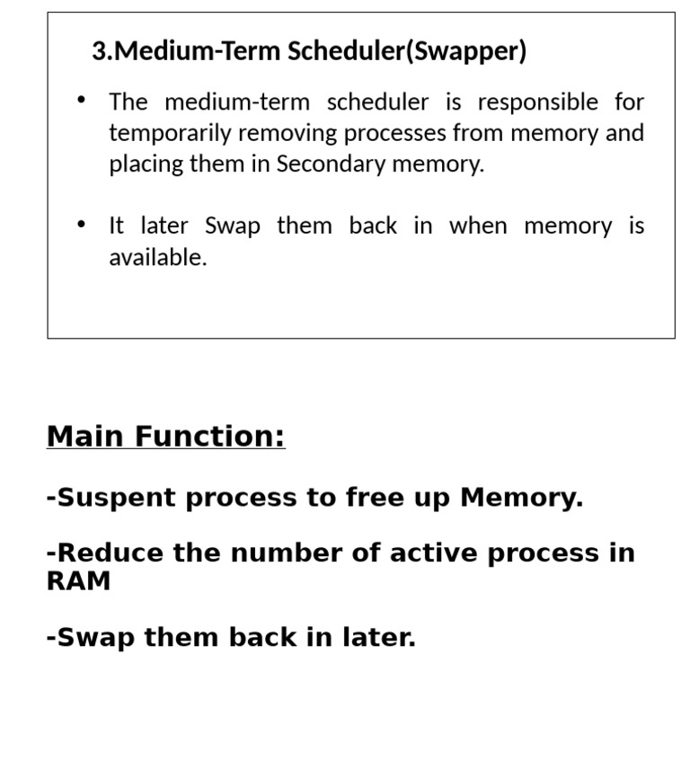 3.medium TERM SCHEDULER (SWAPPER) | PDF