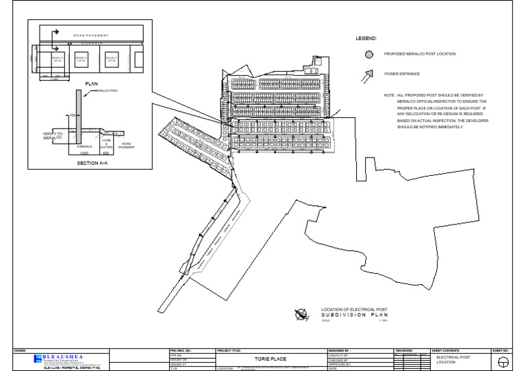 Proposed Meralco Post Locations | PDF | Pedestrian Infrastructure ...