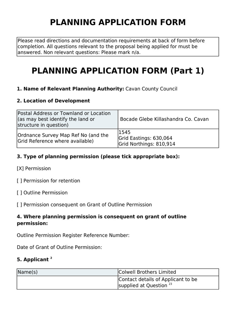 Cavan Solar Energy Development Application | PDF