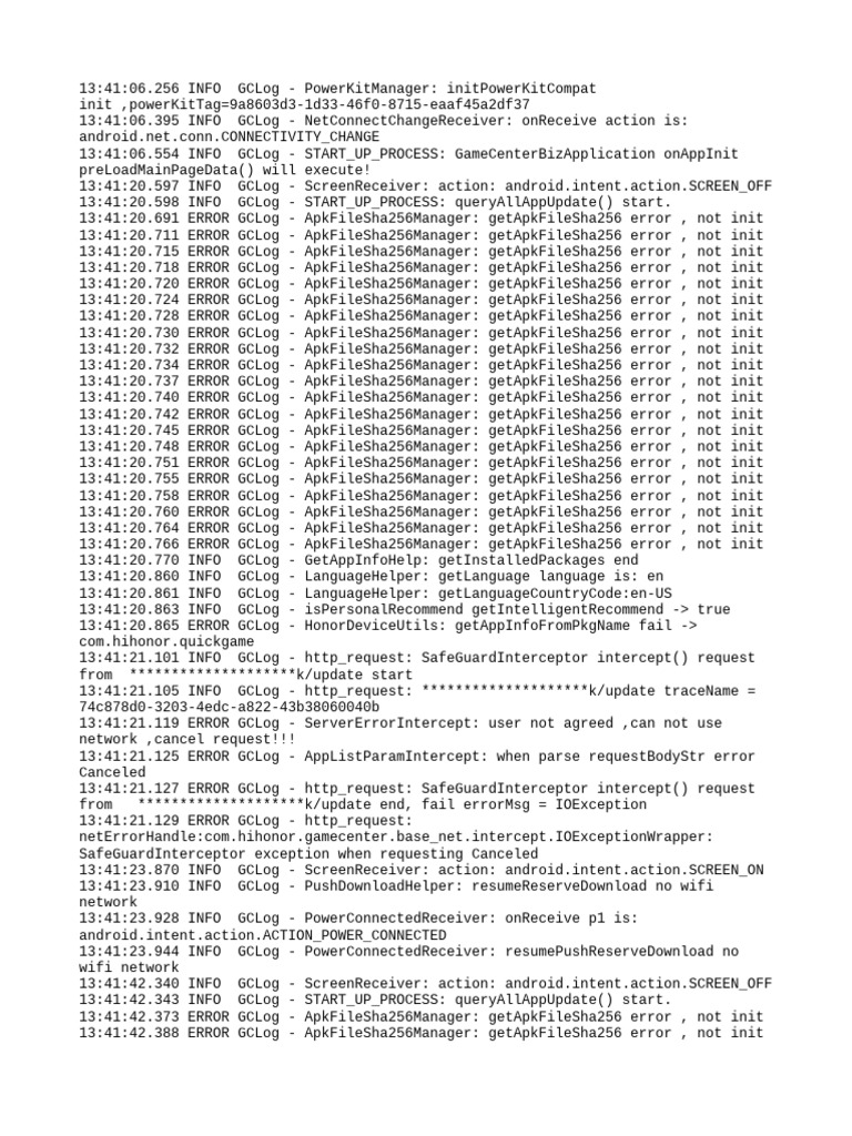 Android App Initialization Logs | PDF | Online Services | Wide Area Network