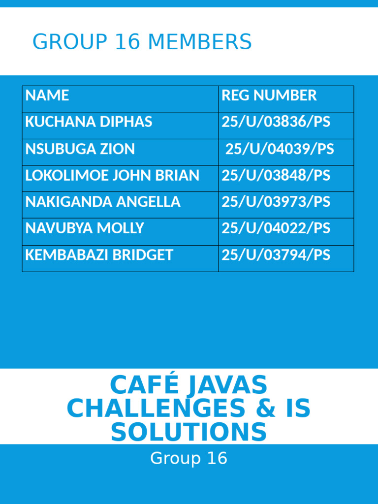 Cafe Javas Is Solutions Presentation | PDF | Point Of Sale | Computing