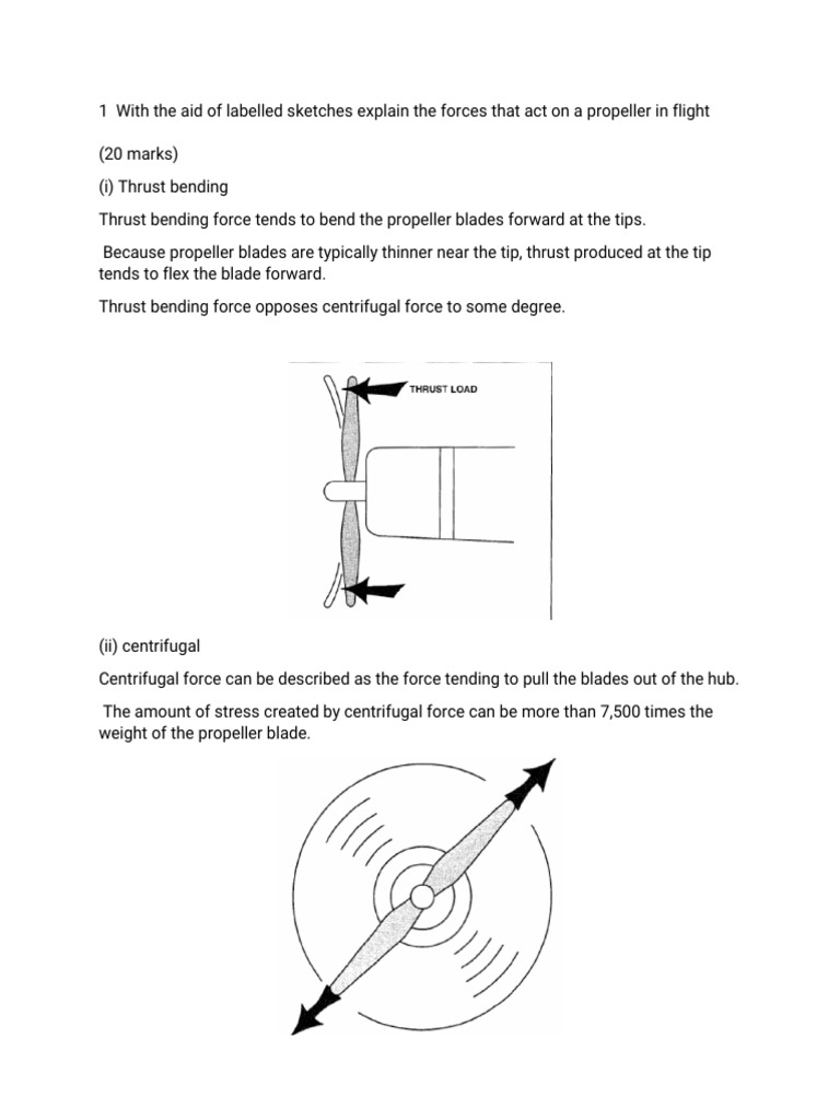 Forces Acting on Propeller in Flight | PDF