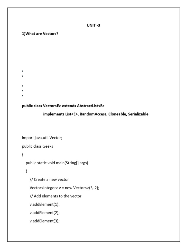 Understanding Java Vectors and Multithreading | PDF | Thread (Computing ...