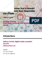 What Undermines Trust in Brands? Moving Towards More Responsible Use of Data